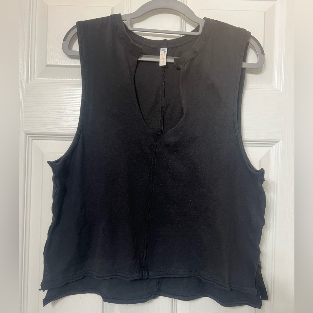 Free People Movement Tank Top, Charcoal Grey/Washed Black. Size Small.